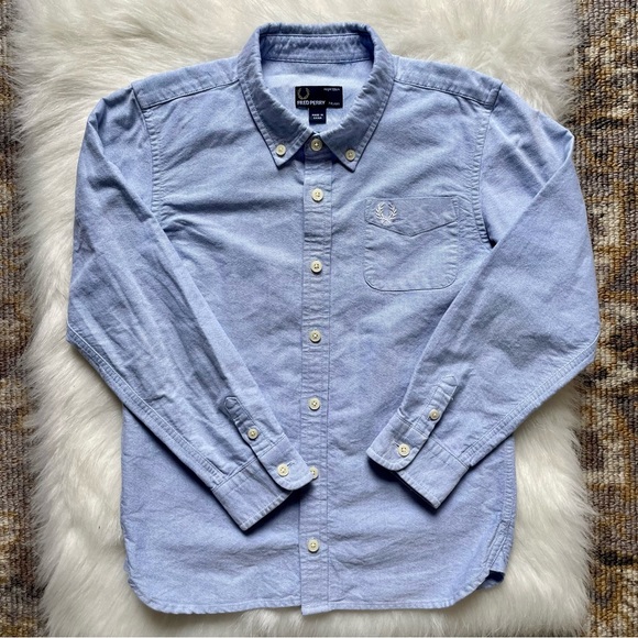 Kids Classic Fred Perry Button Down 👔 - Picture 2 of 6